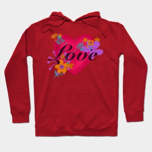 Love and flowers Hoodie